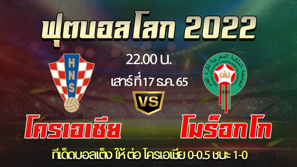 วิเคราะห์บอลเต็ง เกมนัดชิงอันดับสามของศึกฟุตบอลโลก 2022 ทางโครเอเชีย รองแชมป์เก่าที่ไปไม่ถึงนัดชิง ต้องลงทำศึกครั้งสุดท้ายในทัวร์นาเม้นท์นี้กับ โมร็อกโก ทีมที่ทำผลงานมาไกลเกินคาด เกมนัดนี้มีความหมายต่อทั้งสองทีมแน่นอน