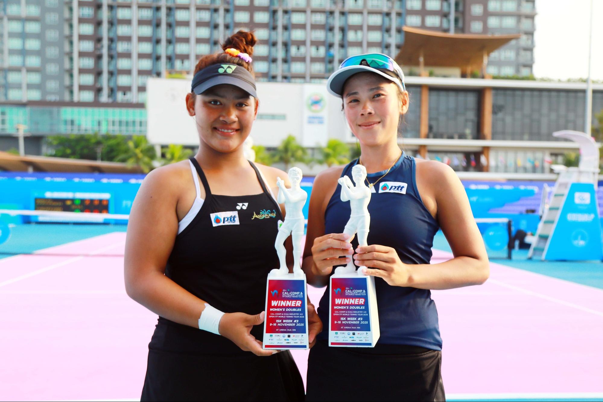 พัชรินทร์ กมลวรรณ - ผงาดแชมป์คู่ที่หัวหิน อัญชิสา จบรองแชมป์หญิงเดี่ยว
